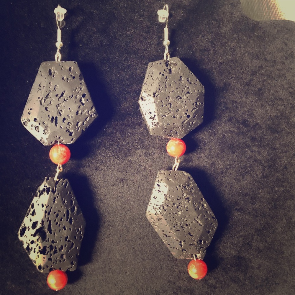 Volcano Statement Earrings 🌋